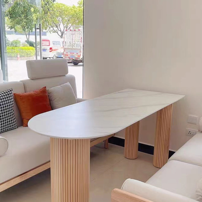 Contemporary Style Dining Table Dining Room Kitchen Table with Tripod Base