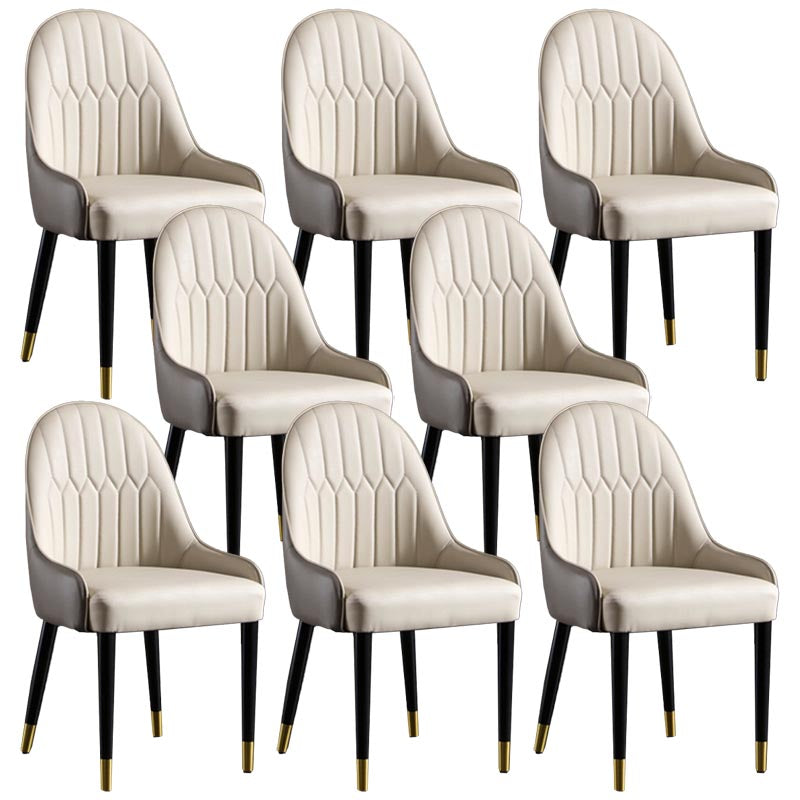 Glam Wood Dining Chairs Parsons Chair in Matte Finish for Home