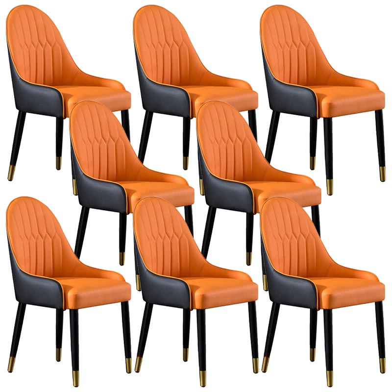 Glam Wood Dining Chairs Parsons Chair in Matte Finish for Home