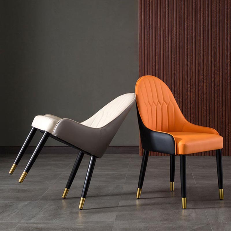 Glam Wood Dining Chairs Parsons Chair in Matte Finish for Home