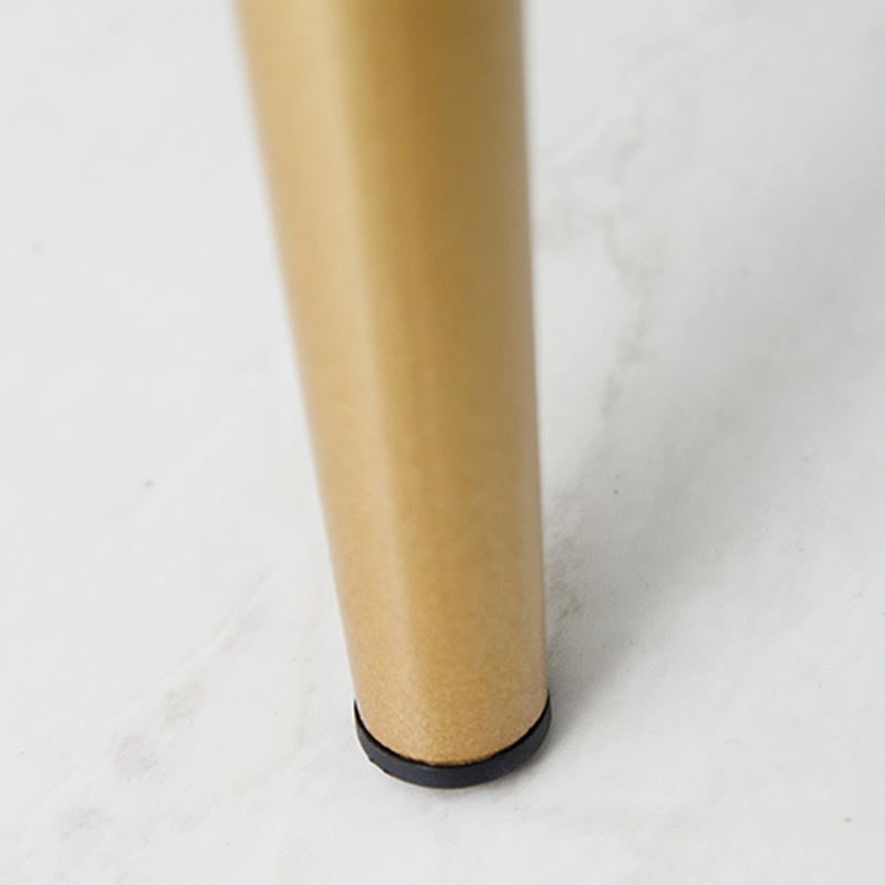 Upholstered Arm Chair Glam Dining Arm Chair with Gold Legs for Home