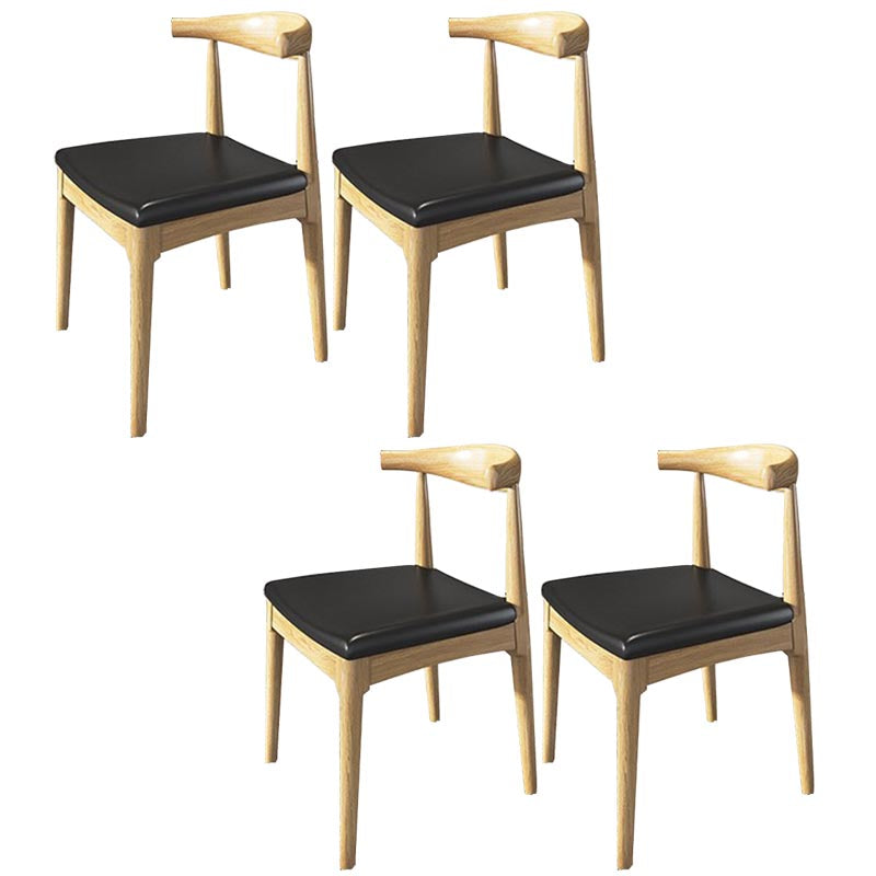 Pine Wood Dining Chair Industrial Open Back Dining Side Chair