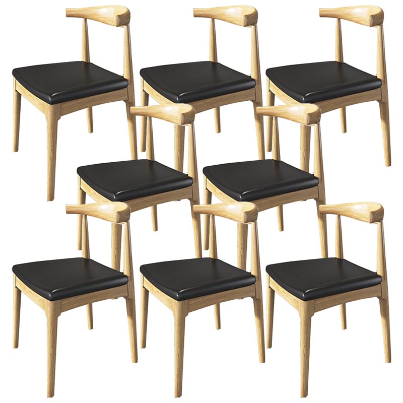 Pine Wood Dining Chair Industrial Open Back Dining Side Chair