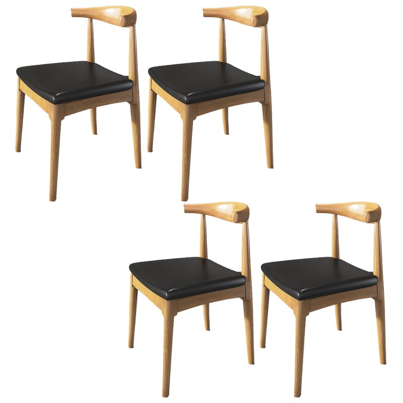 Pine Wood Dining Chair Industrial Open Back Dining Side Chair