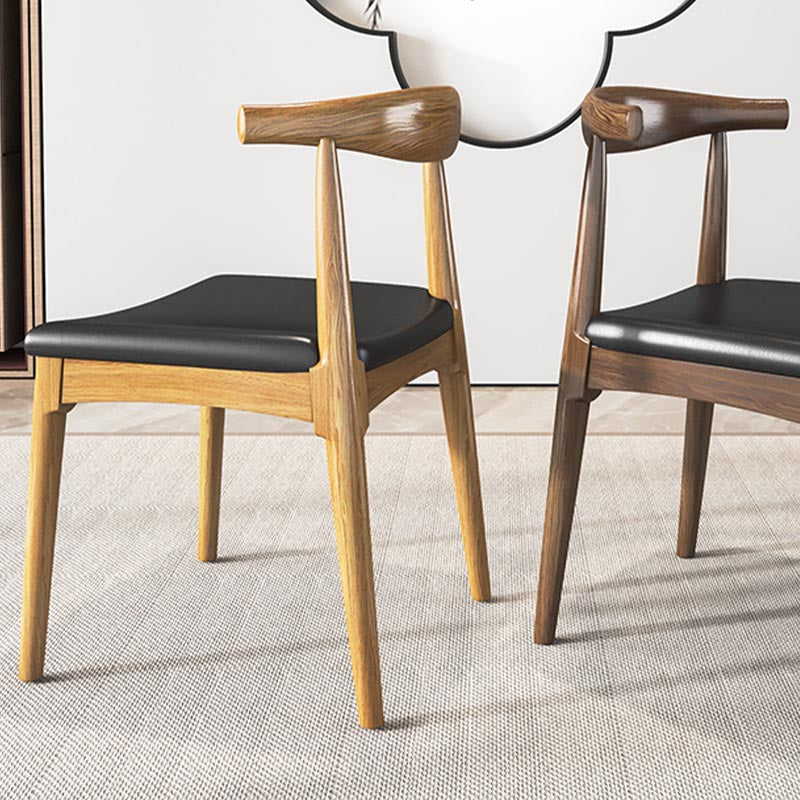 Pine Wood Dining Chair Industrial Open Back Dining Side Chair