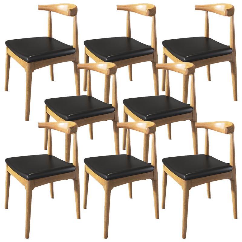 Pine Wood Dining Chair Industrial Open Back Dining Side Chair
