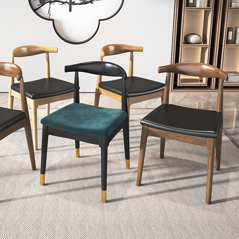 Pine Wood Dining Chair Industrial Open Back Dining Side Chair