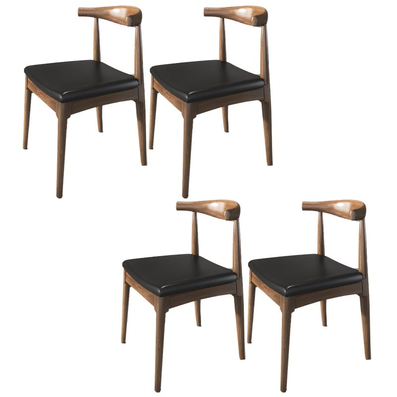 Pine Wood Dining Chair Industrial Open Back Dining Side Chair