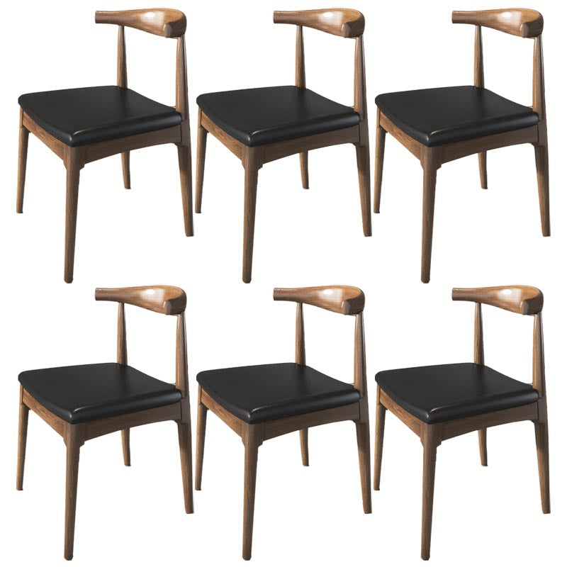 Pine Wood Dining Chair Industrial Open Back Dining Side Chair
