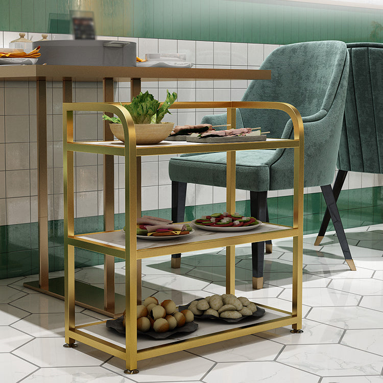 25.59"H Portable Modern Prep Table Metal Prep Table for Home Use