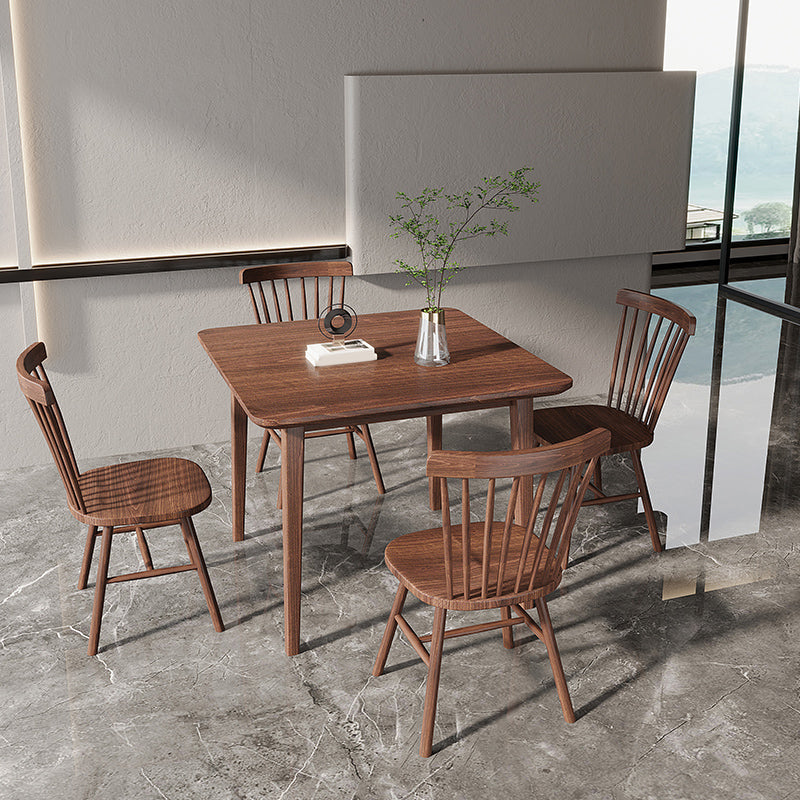 Modern 1/3/5 Pieces Dining Set Rectangle Wood Dining Table for Cafe