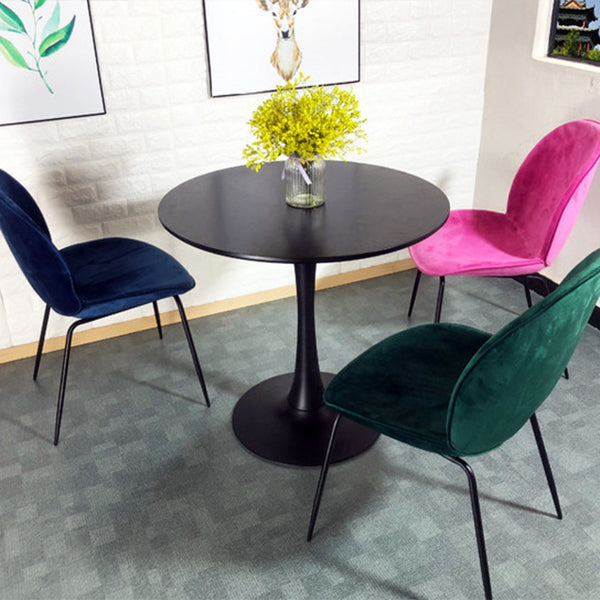 Round Dining Table Modern Tulip Base Fixed Table of Sintered Stone