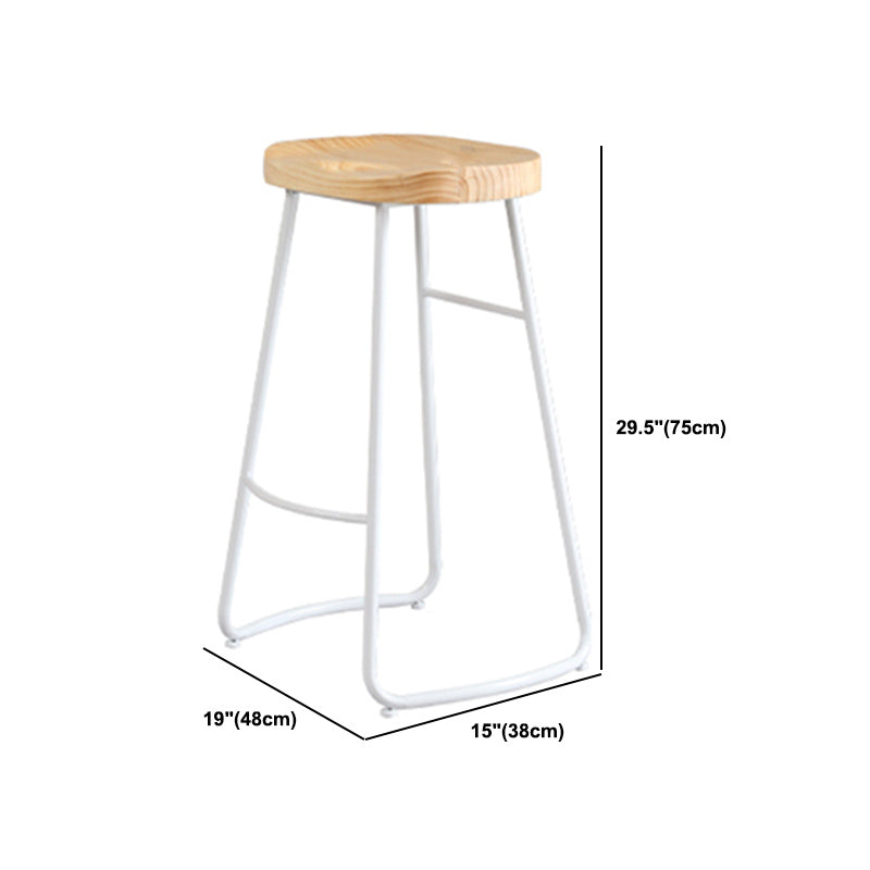 Industrial Rectangle Solid Wood Bar Table Set 1/5/9 Pieces Counter Table with High Stools