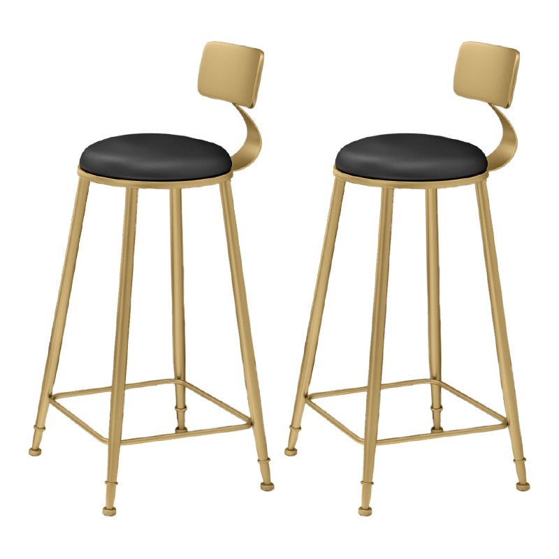 1/2/3 Pieces Glam Iron Bar Table Set Faux Marble Top Bistro Set with Pedestal