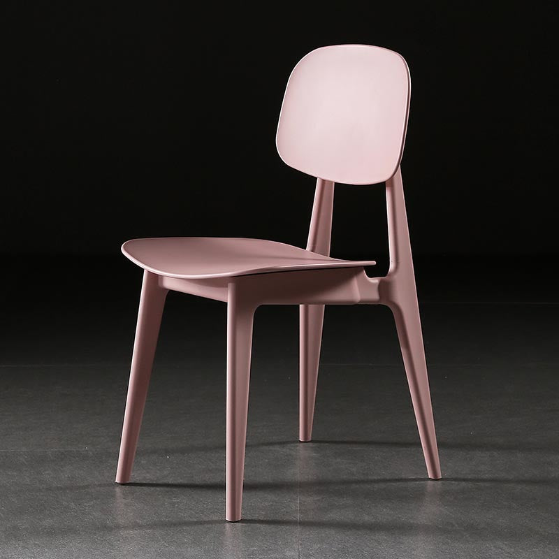 Plastic Side Chair Contemporary Open Back Dining Side Chair for Home