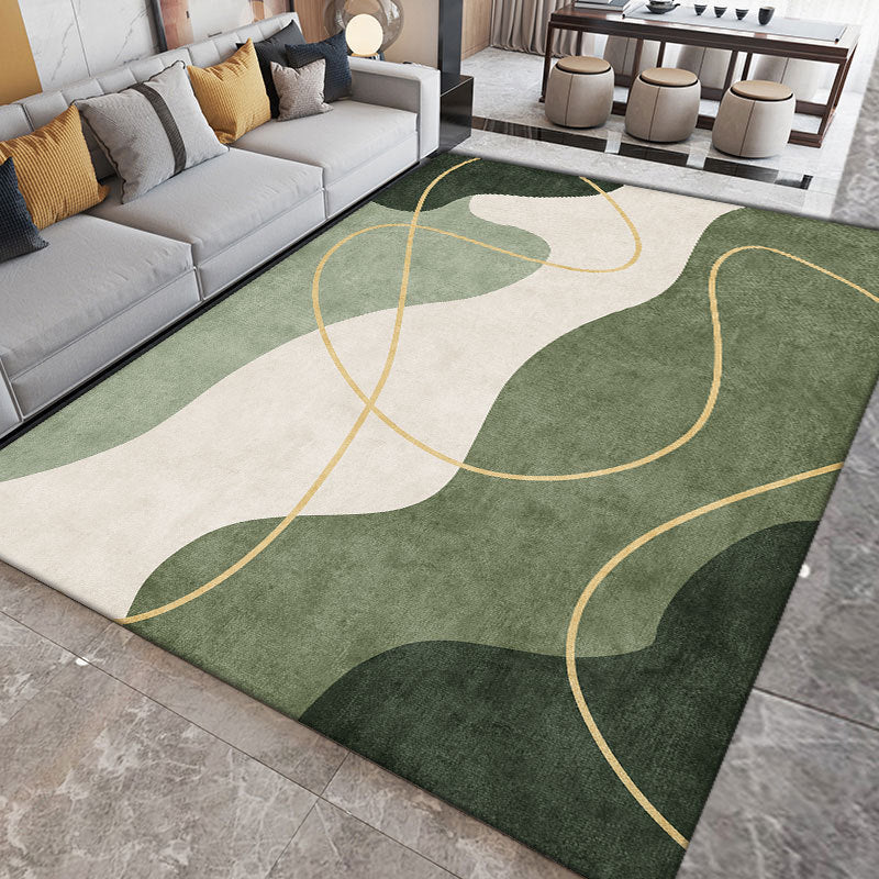 Orange Nordic Rug Polyester Color Piece Area Rug Washable Rug for Sitting Room