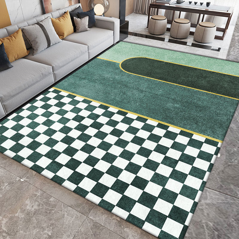 Orange Nordic Rug Polyester Color Piece Area Rug Washable Rug for Sitting Room