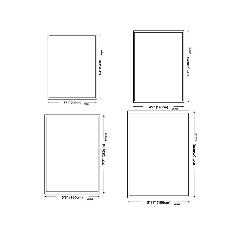 Beige Modern Rug Polyester Geometry Area Rug Washable Rug for Home Decor