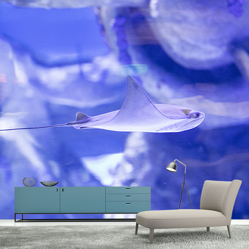 Fancy Wall Mural Tropical Fish Patterned Living Room Wall Mural