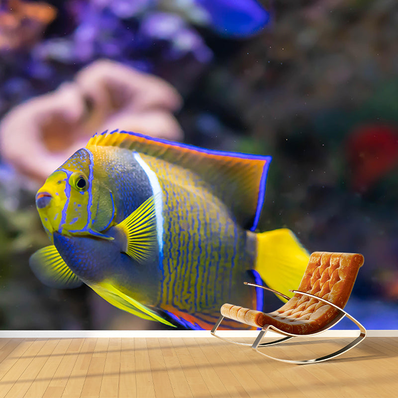 Popular Wall Mural Tropical Fish Print Sitting Room Wall Mural