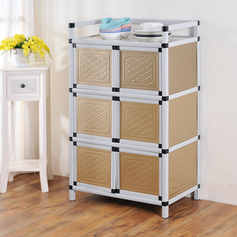 Glam Style Sideboard Metal Side Board with Door for Living Room