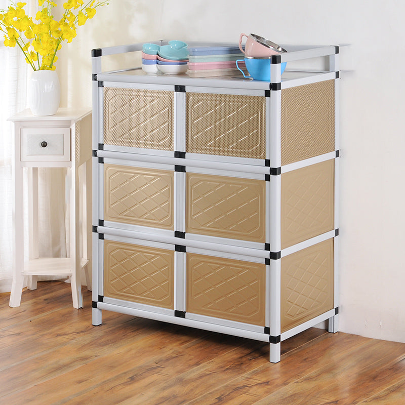 Glam Style Sideboard Metal Side Board with Door for Living Room