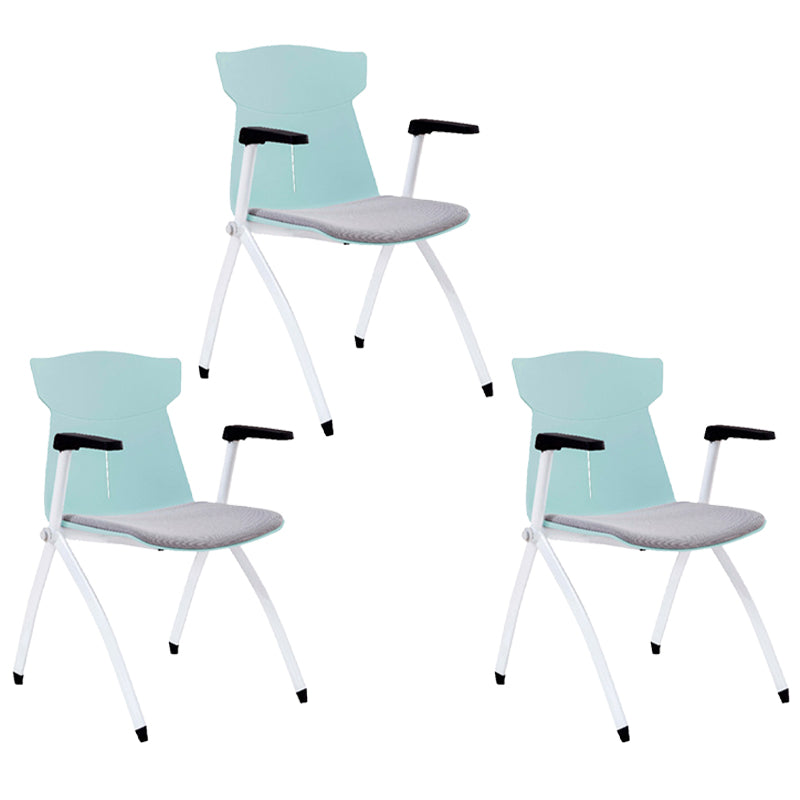 Plastic Mid-Back Conference Chair Contemporary Cotton Cushion Chair