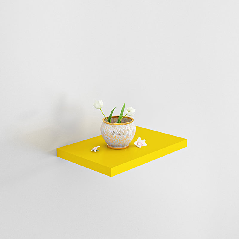 Contemporary Wood Bookshelf Closed Back Wall Mounted Bookcase for Office