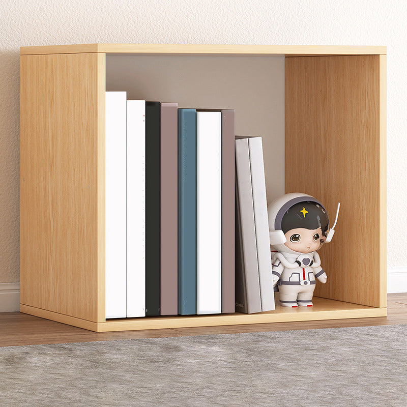 Contemporary Engineer Wood Bookshelf Open Back Bookcase,13.8"L x 9.4"W x 13.8"H