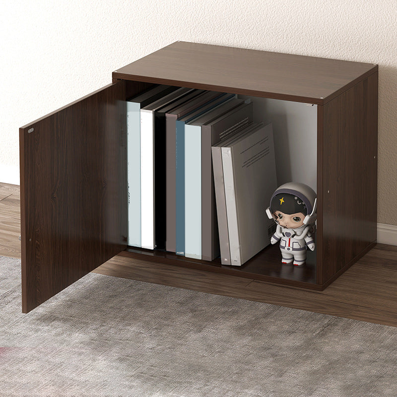 Contemporary Engineer Wood Bookshelf Open Back Bookcase,13.8"L x 9.4"W x 13.8"H