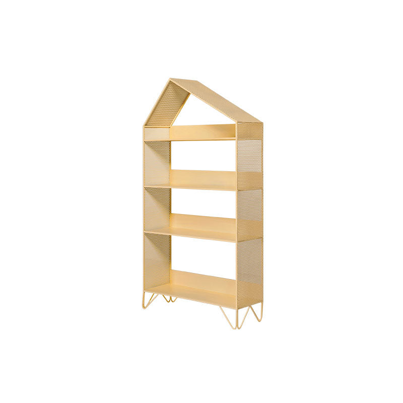 Modern Style Bookcase Metal Open Back Bookshelf for Home Office Use