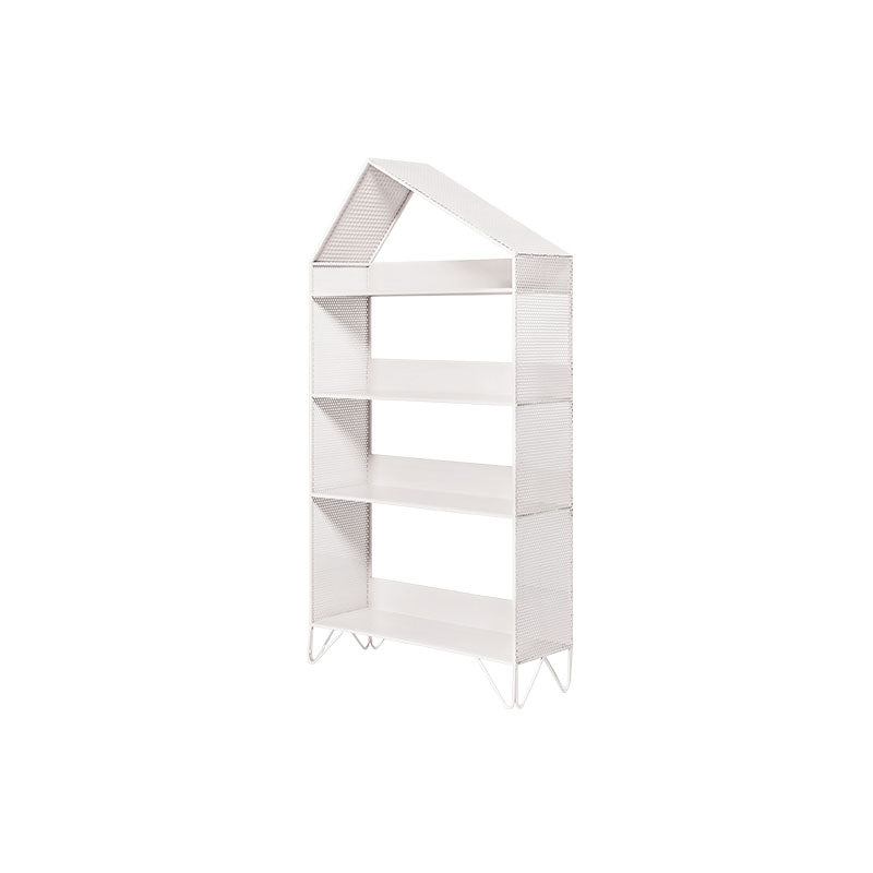 Modern Style Bookcase Metal Open Back Bookshelf for Home Office Use