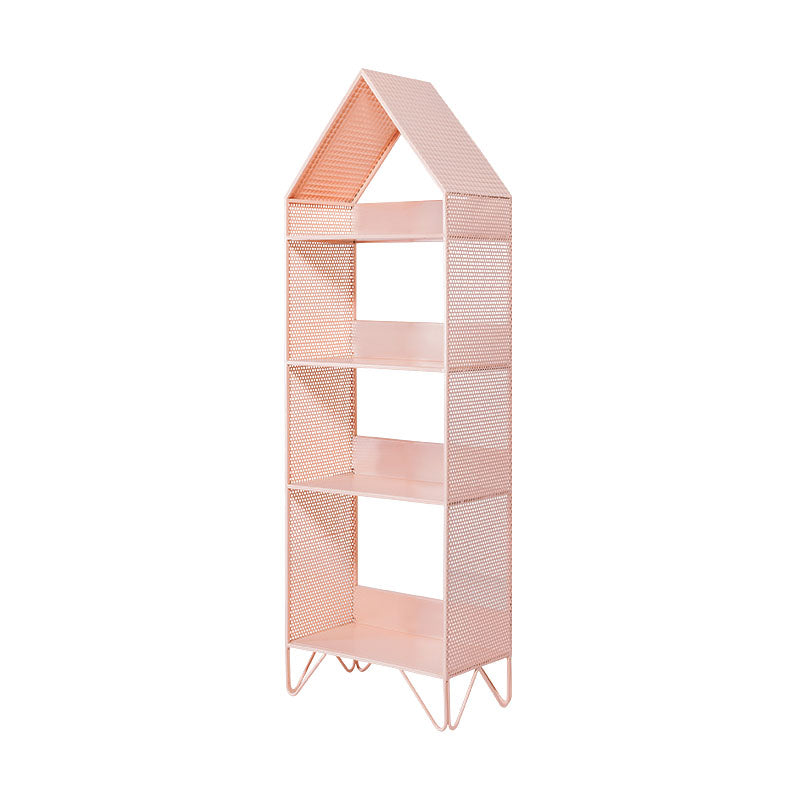 Modern Style Bookcase Metal Open Back Bookshelf for Home Office Use