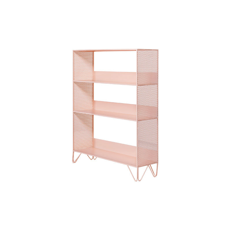 Modern Style Bookcase Metal Open Back Bookshelf for Home Office Use