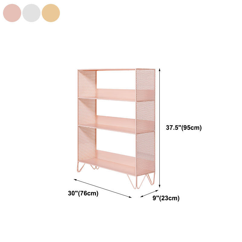 Modern Style Bookcase Metal Open Back Bookshelf for Home Office Use