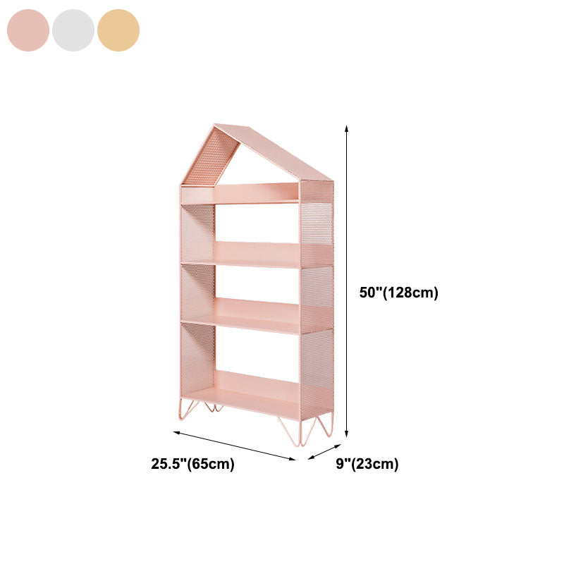 Modern Style Bookcase Metal Open Back Bookshelf for Home Office Use