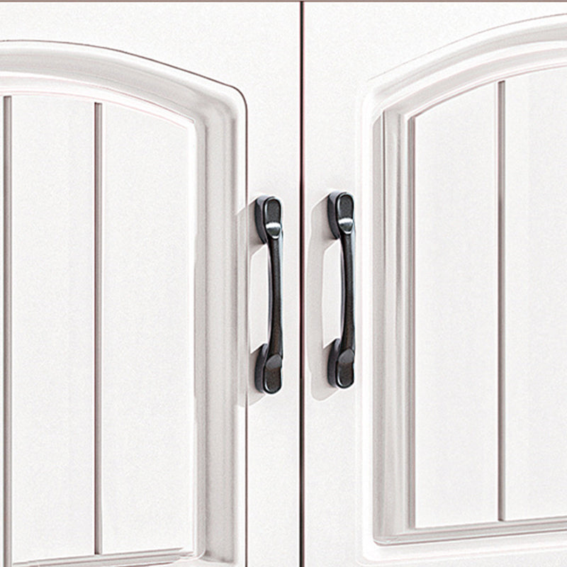 Modern Style Bookcase Wood Closed Back Standard Bookshelf with Door for Home Office