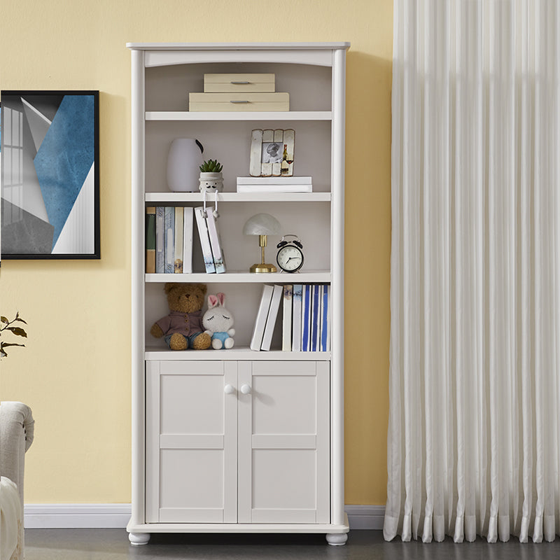 Modern Style Bookcase Wood Closed Back Standard Bookshelf for Home Office