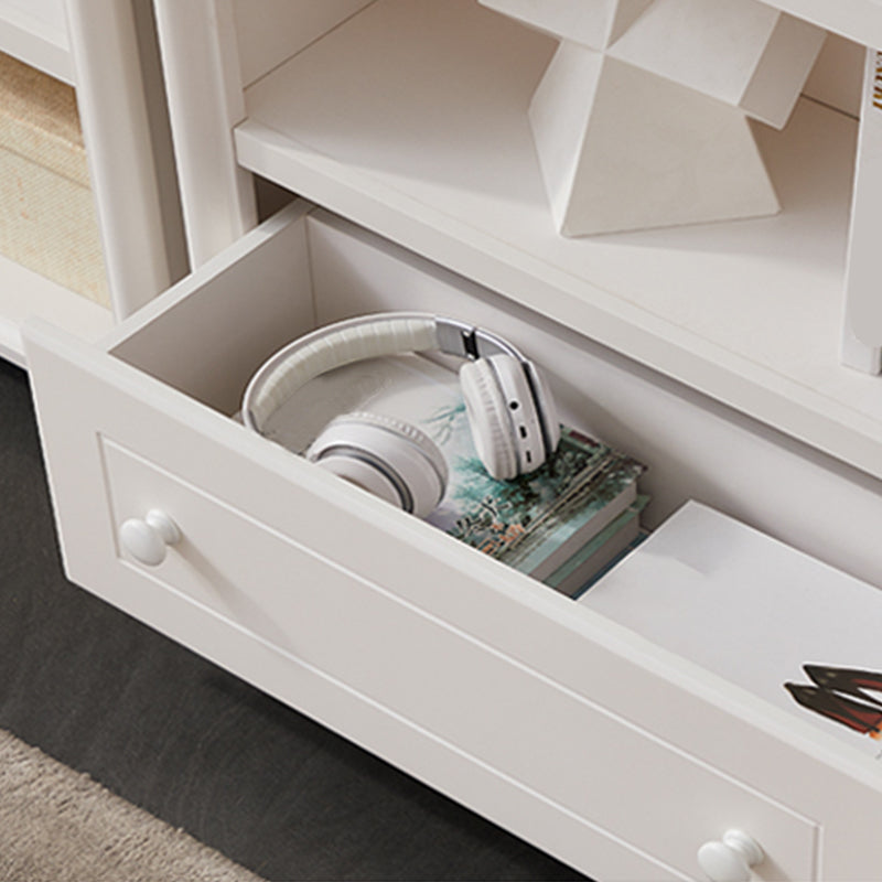 Modern Style Bookcase Wood Closed Back Standard Bookshelf for Home Office