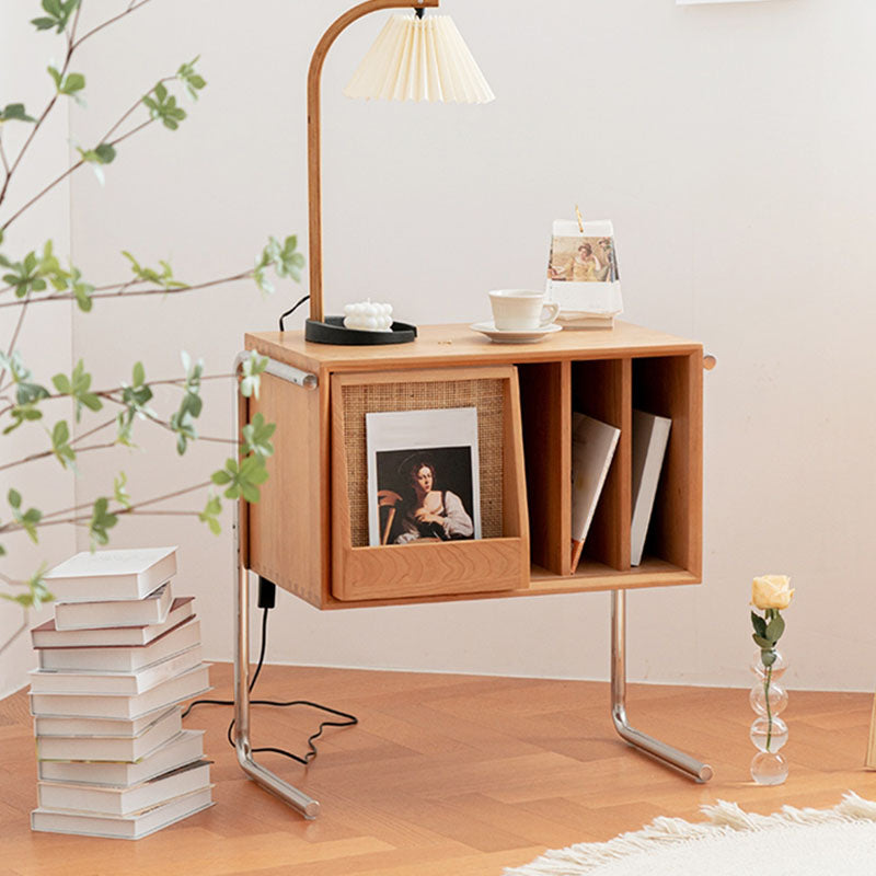 28.5"H Modern Style Bookcase Pine Wood Closed Back Bookshelf for Home Office