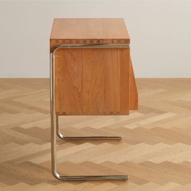 28.5"H Modern Style Bookcase Pine Wood Closed Back Bookshelf for Home Office