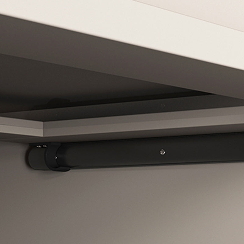 Modern Style Bookcase Wood Bookshelf with Door for Home Office