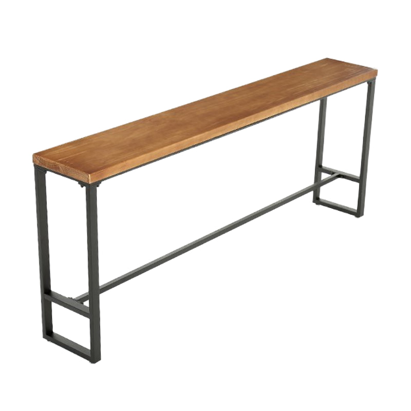 Industrial 1/4/5/9 Pieces Bar Table Set Rectangle Pine Wood Counter Table with High Stools