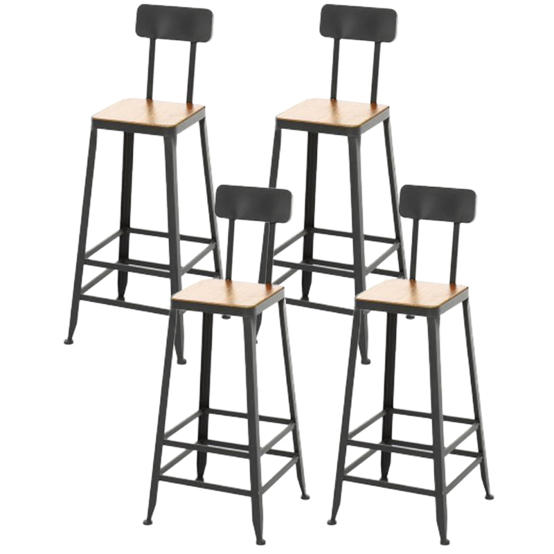 Industrial 1/4/5/9 Pieces Bar Table Set Rectangle Pine Wood Counter Table with High Stools