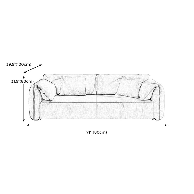 Faux Leather Stationary Living Room Pillow Top Arm Green Seating