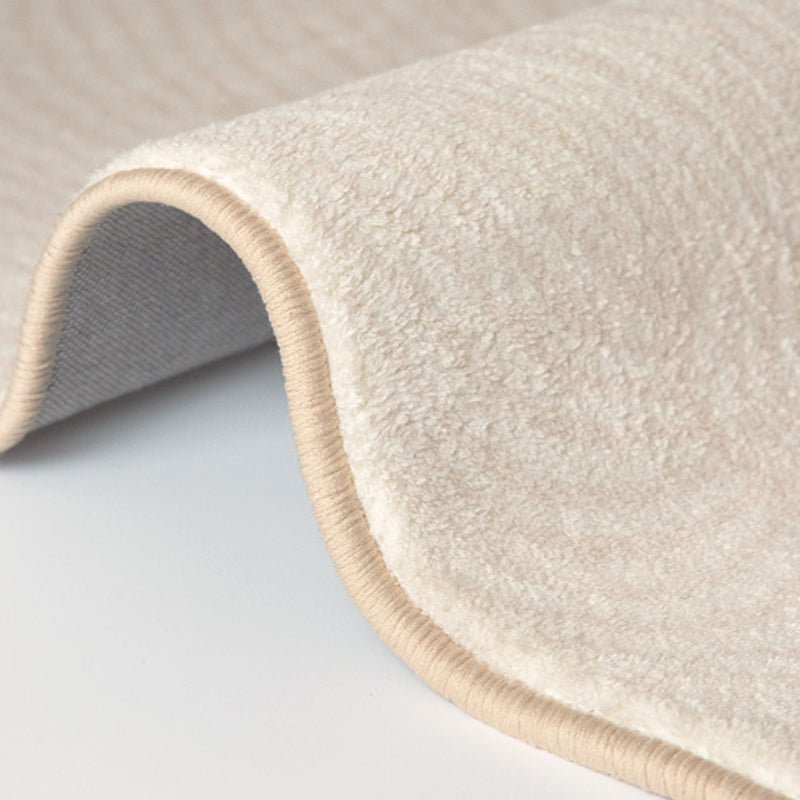 Light Brown Striped Rug Polyester Casual Rug Washable Rug for Living Room