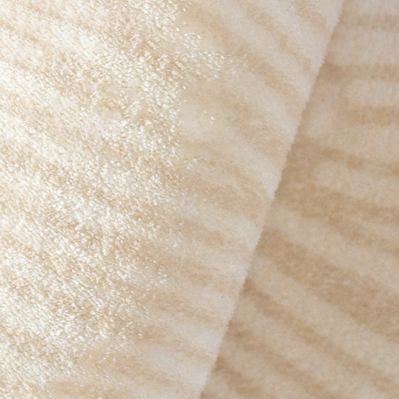 Light Brown Striped Rug Polyester Casual Rug Washable Rug for Living Room