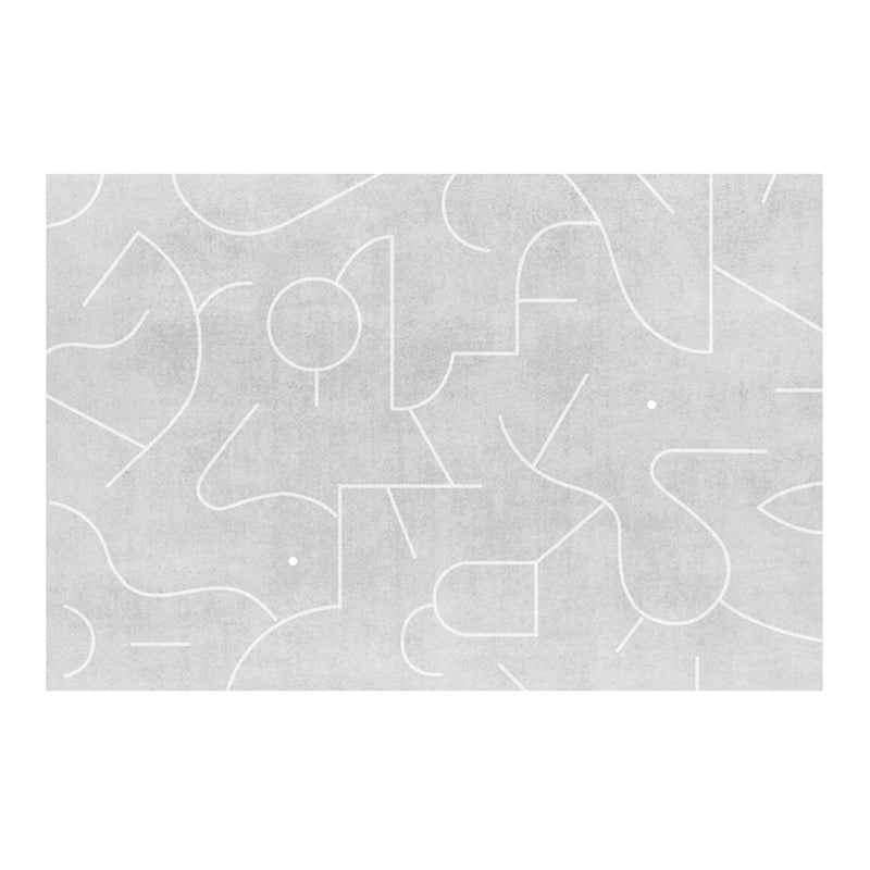 Light Brown Striped Rug Polyester Casual Rug Washable Rug for Living Room