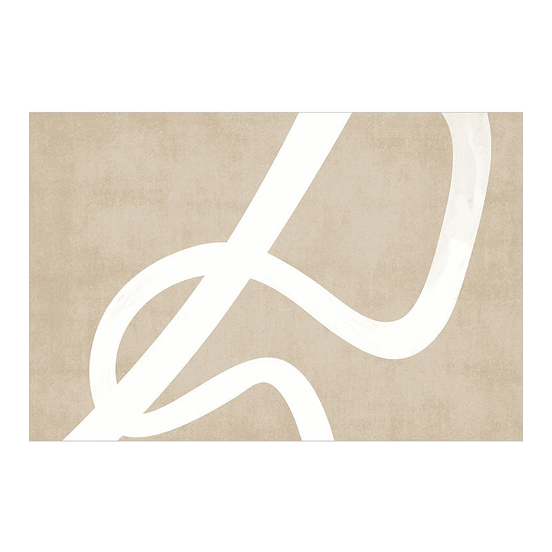 Dark Brown Modern Rug Polyester Irregular Color Piece Rug Washable Rug Sitting Room