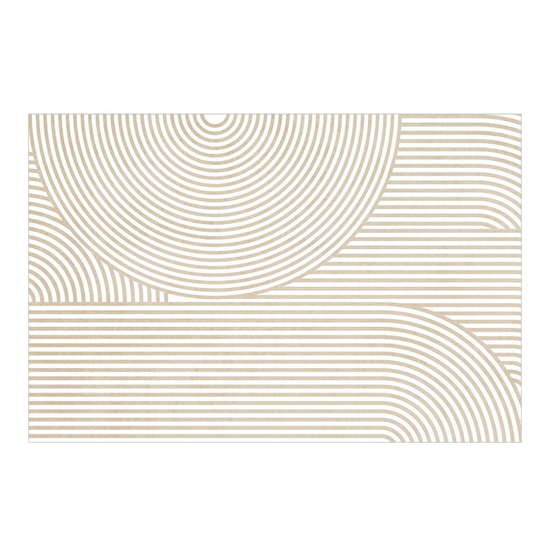 Dark Brown Modern Rug Polyester Irregular Color Piece Rug Washable Rug Sitting Room